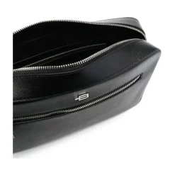 Heren Baldinini Tassen^Trend Kalfsleren Messenger Bag