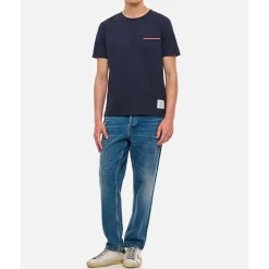 Heren Thom Browne Tricolor Pocket T-Shirt