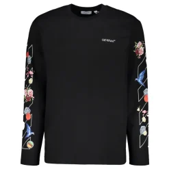 Heren Off White Shirts^T-shirt met lange mouwen