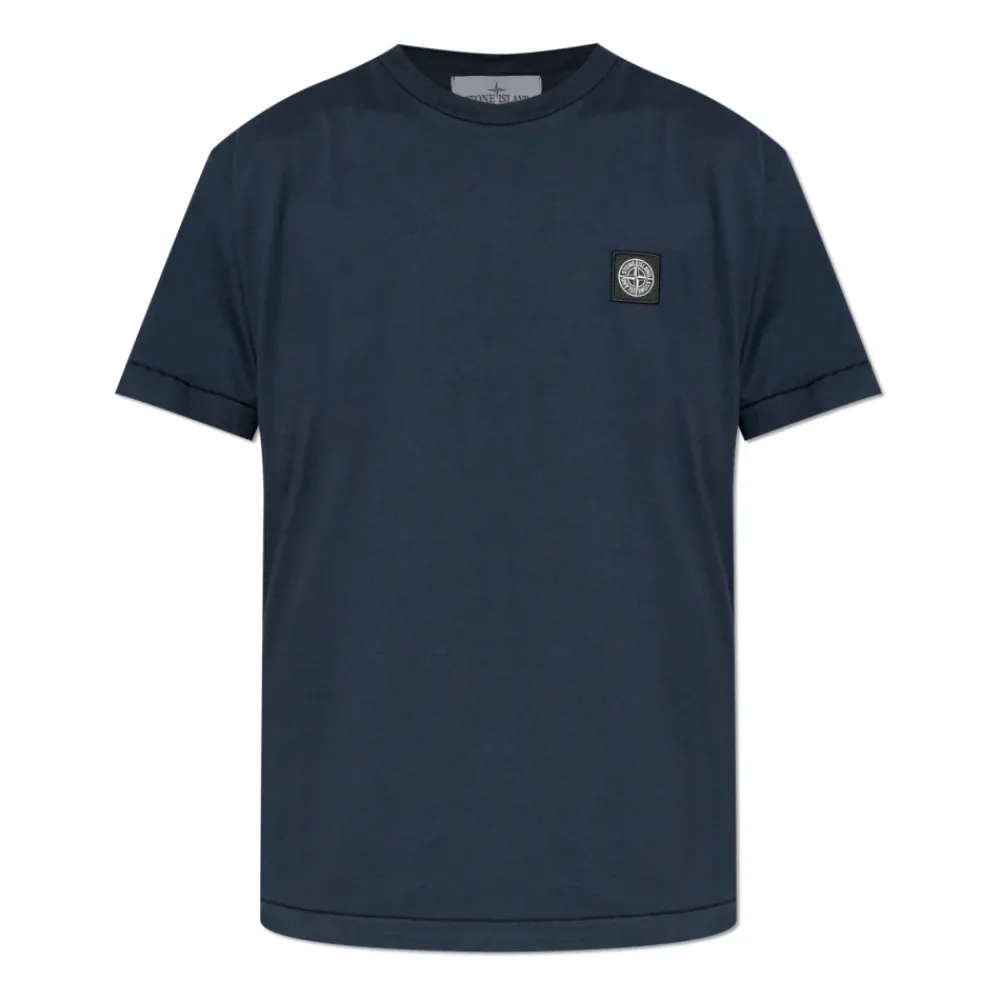 Heren Stone Island T-shirt met logo