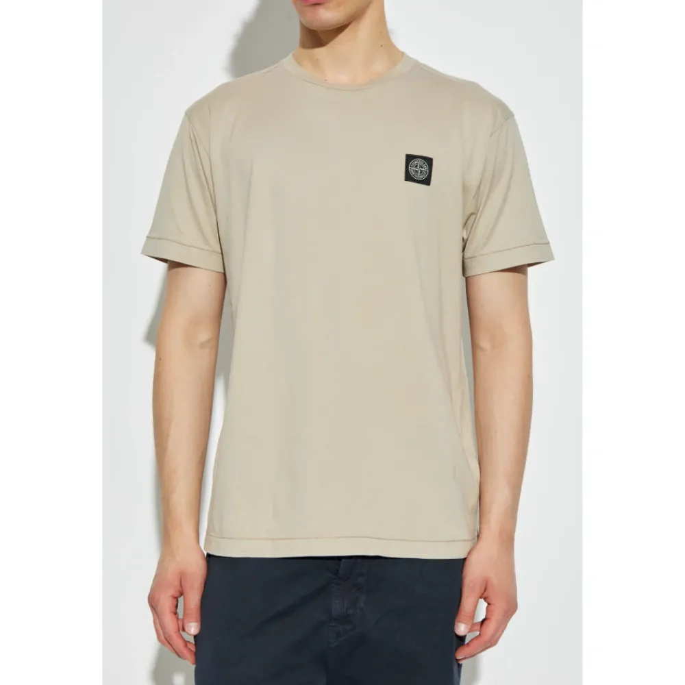 Heren Stone Island Shirts^T-shirt met logo