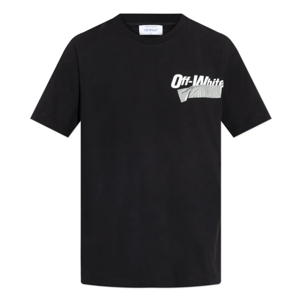Heren Off White Shirts^T-shirt met logo