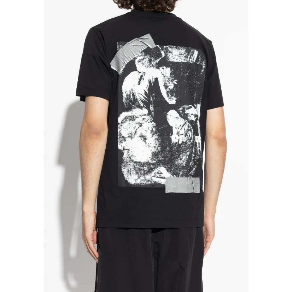 Heren Off White Shirts^T-shirt met logo