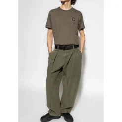 Heren Stone Island Shirts^T-shirt met logo