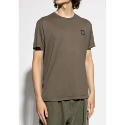 Heren Stone Island Shirts^T-shirt met logo