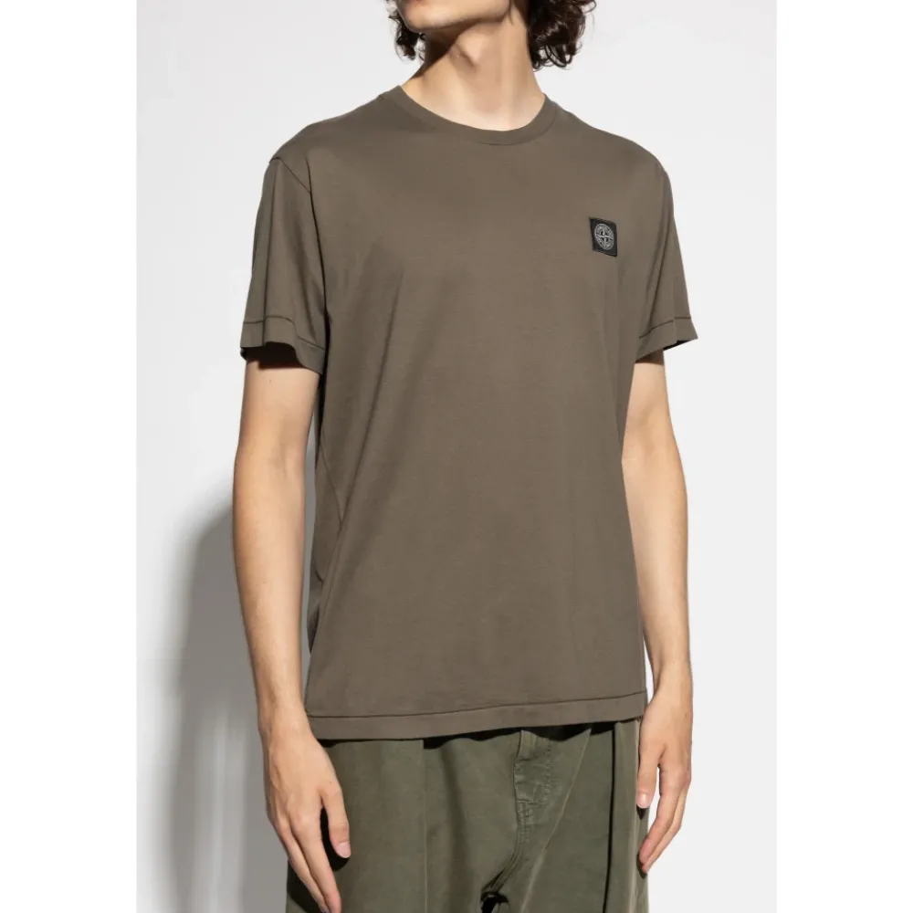 Heren Stone Island Shirts^T-shirt met logo