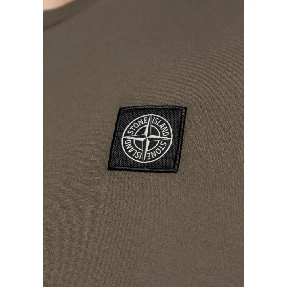 Heren Stone Island Shirts^T-shirt met logo