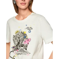 DAMES Marc Cain T-Shirt mit Applikationen