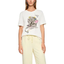 DAMES Marc Cain T-Shirt mit Applikationen