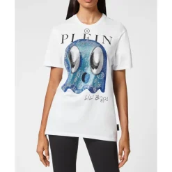 DAMES Philipp Plein Shirts^T-Shirt Ronde Hals Lil' Monsters Gang