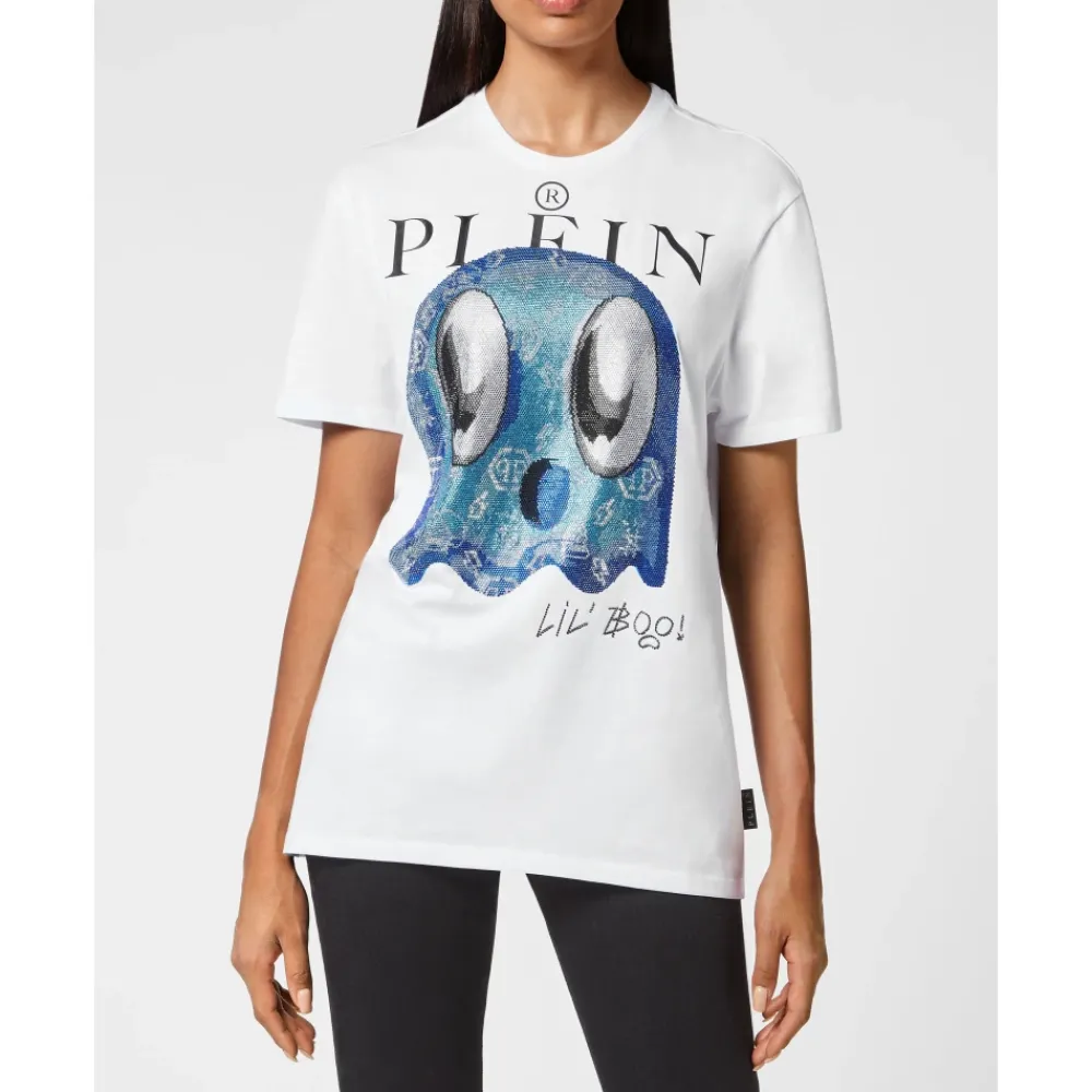 DAMES Philipp Plein Shirts^T-Shirt Ronde Hals Lil' Monsters Gang