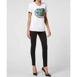 DAMES Philipp Plein Shirts^T-Shirt Ronde Hals Pineapple Skies