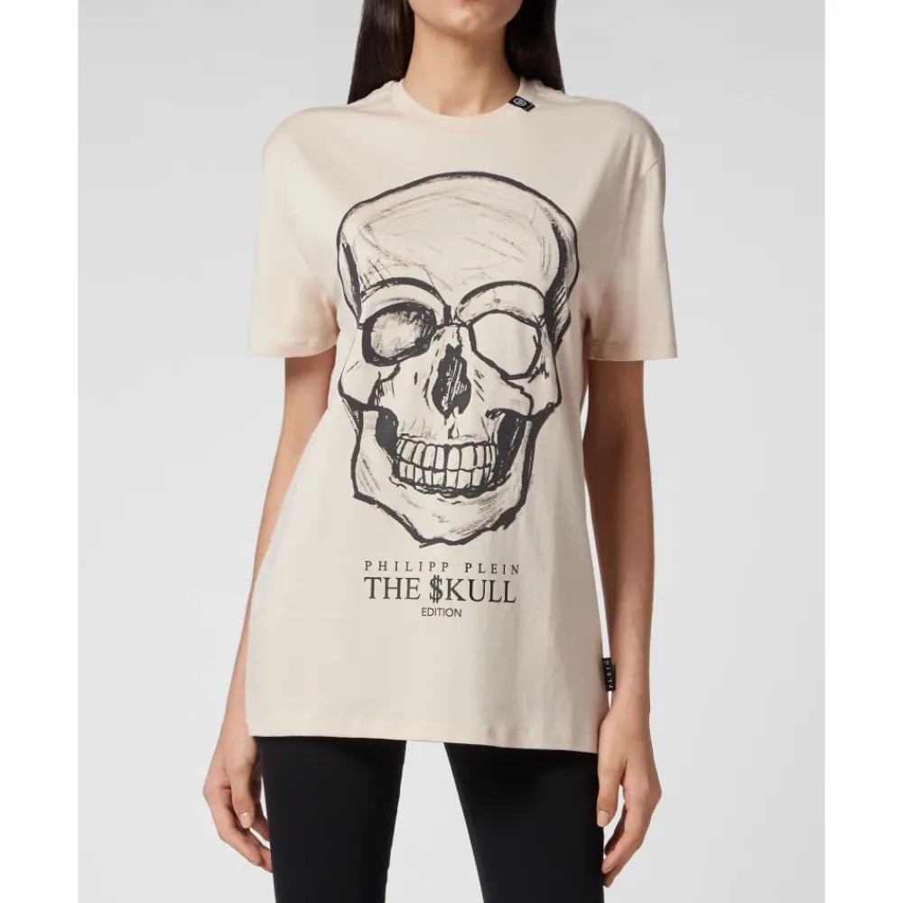 DAMES Philipp Plein Shirts^T-Shirt Ronde Hals SKULL
