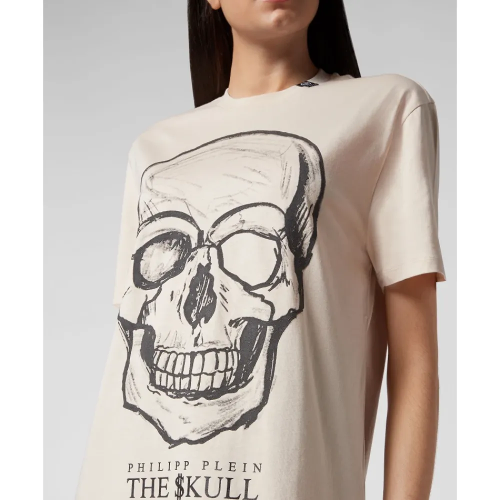 DAMES Philipp Plein Shirts^T-Shirt Ronde Hals SKULL