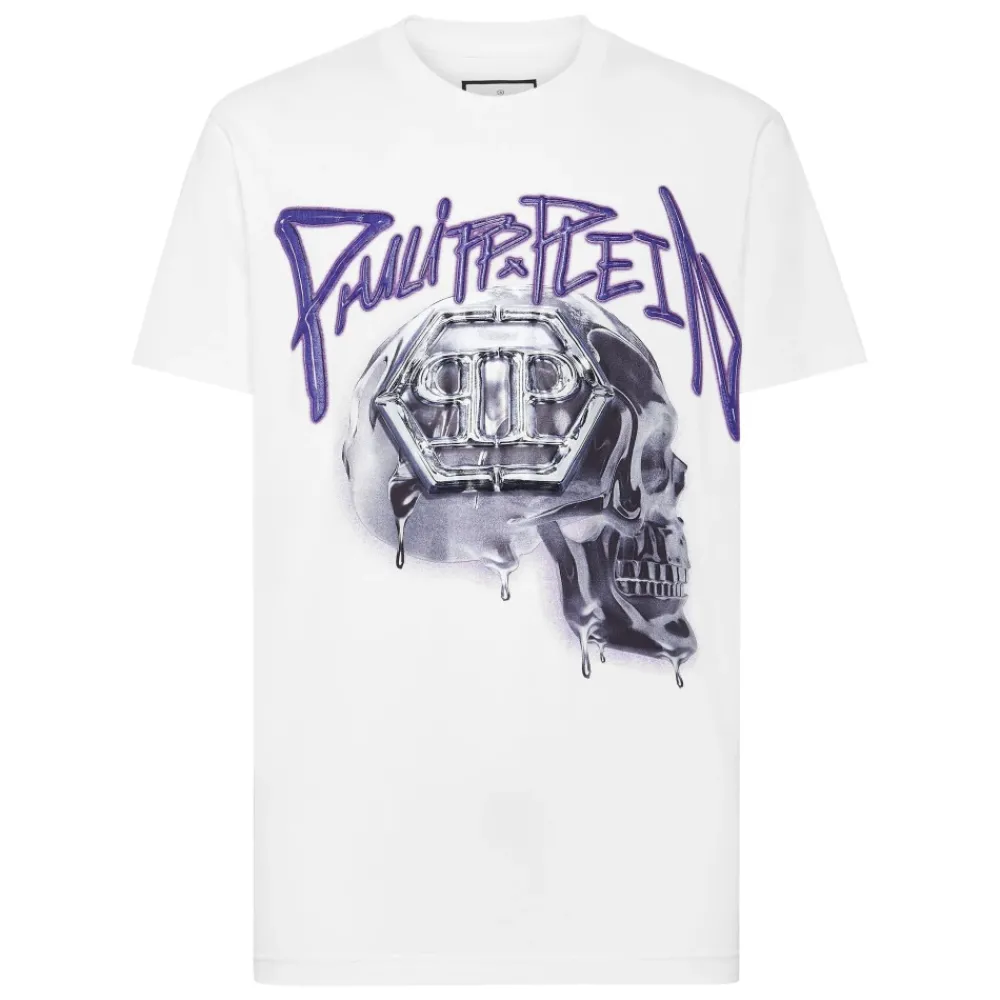 Heren Philipp Plein Shirts^T-Shirt Ronde Hals SKULL