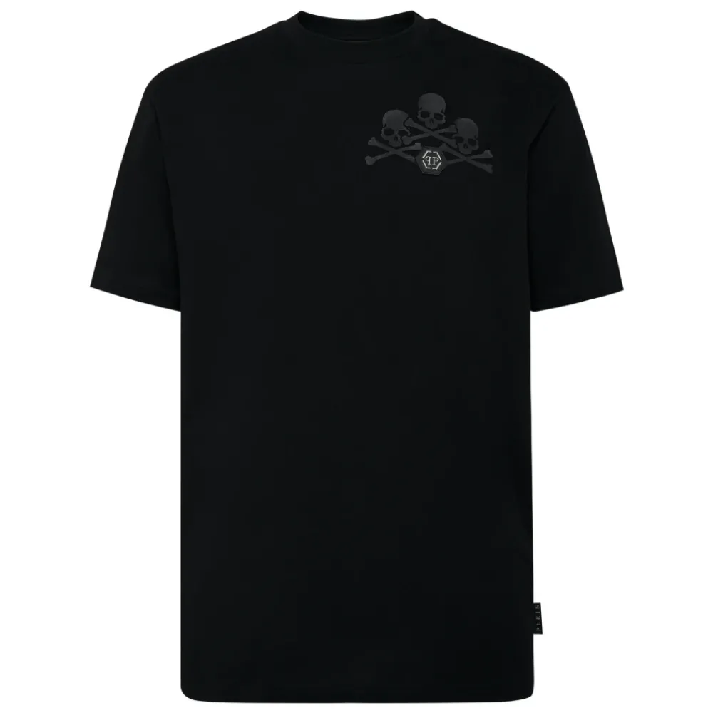 Heren Philipp Plein T-Shirt Ronde Hals Skull