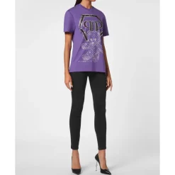 DAMES Philipp Plein Shirts^T-shirt Ronde Hals Teddy