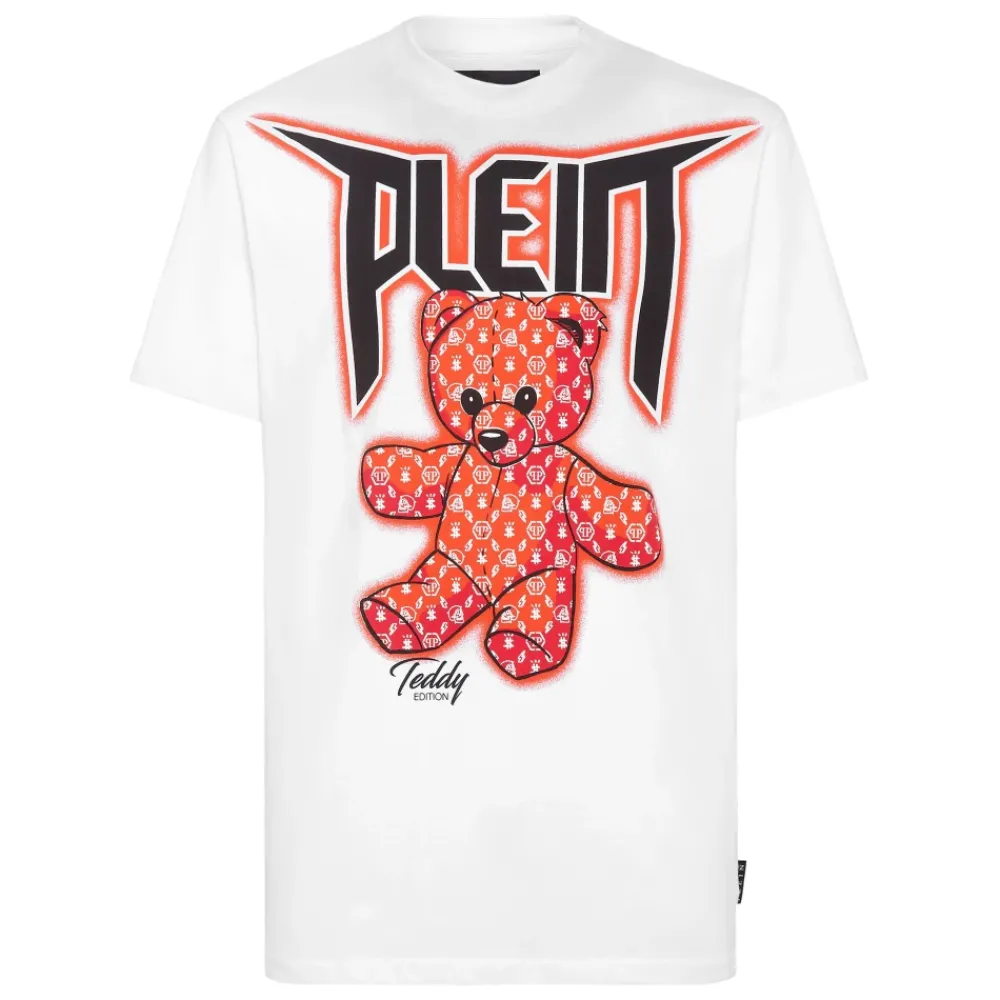 Heren Philipp Plein T-Shirt Ronde Hals Teddy