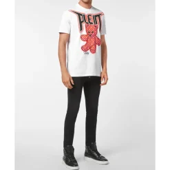 Heren Philipp Plein T-Shirt Ronde Hals Teddy