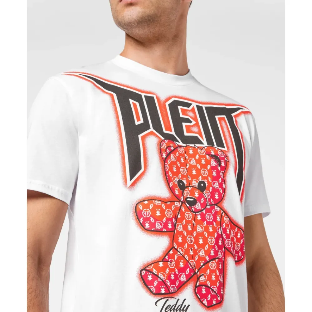 Heren Philipp Plein T-Shirt Ronde Hals Teddy