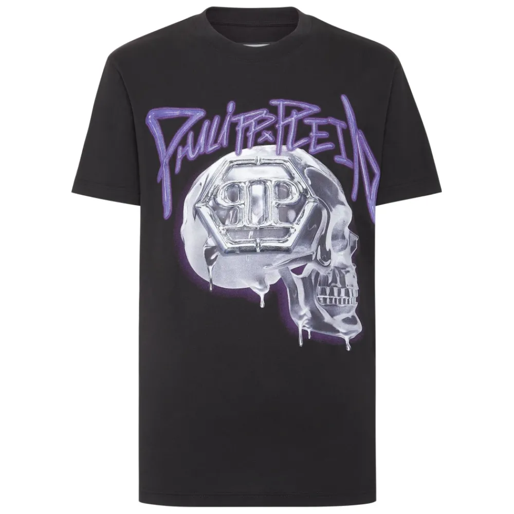 Heren Philipp Plein Shirts^T-shirt Round Neck SS Skull