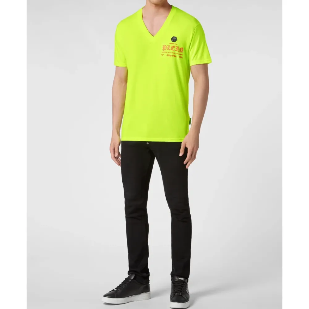 Heren Philipp Plein T-shirt V-Neck
