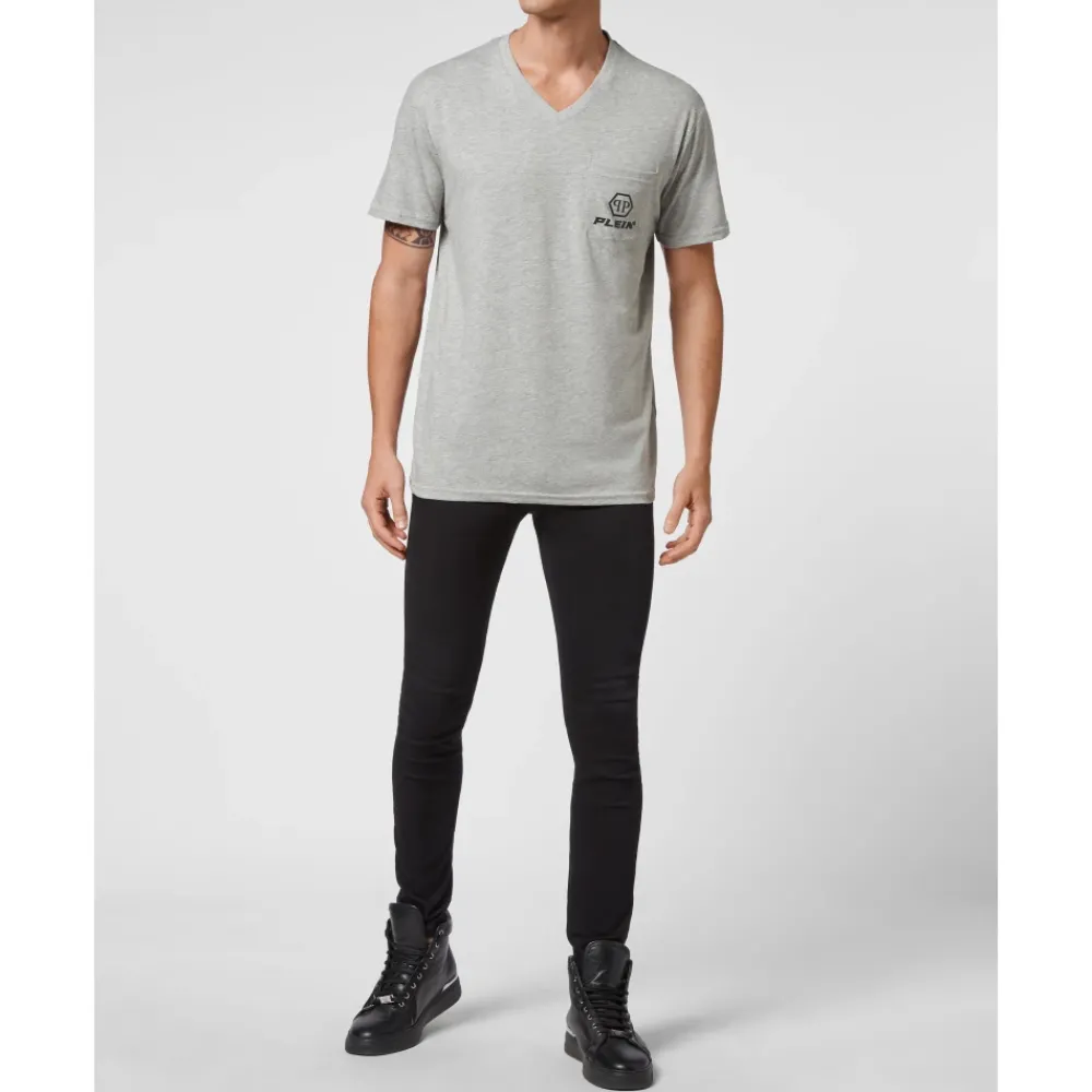 Heren Philipp Plein T-shirt V-Neck SS
