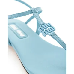 DAMES Miu Miu Sandalen^T-Style Platte Sandalen