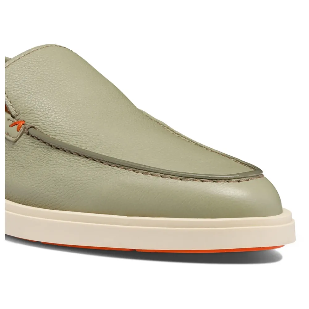 Heren Santoni Instappers & Slip Ons^Tumbled Leather Loafer