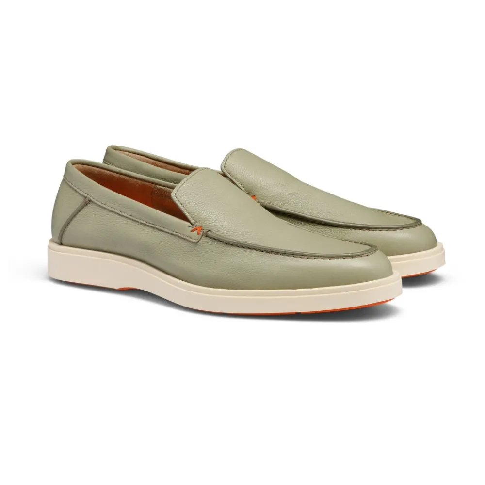 Heren Santoni Instappers & Slip Ons^Tumbled Leather Loafer