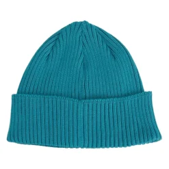 C.P. Company Mutsen En Petten^Turquoise Gebreide Muts met Logodetail