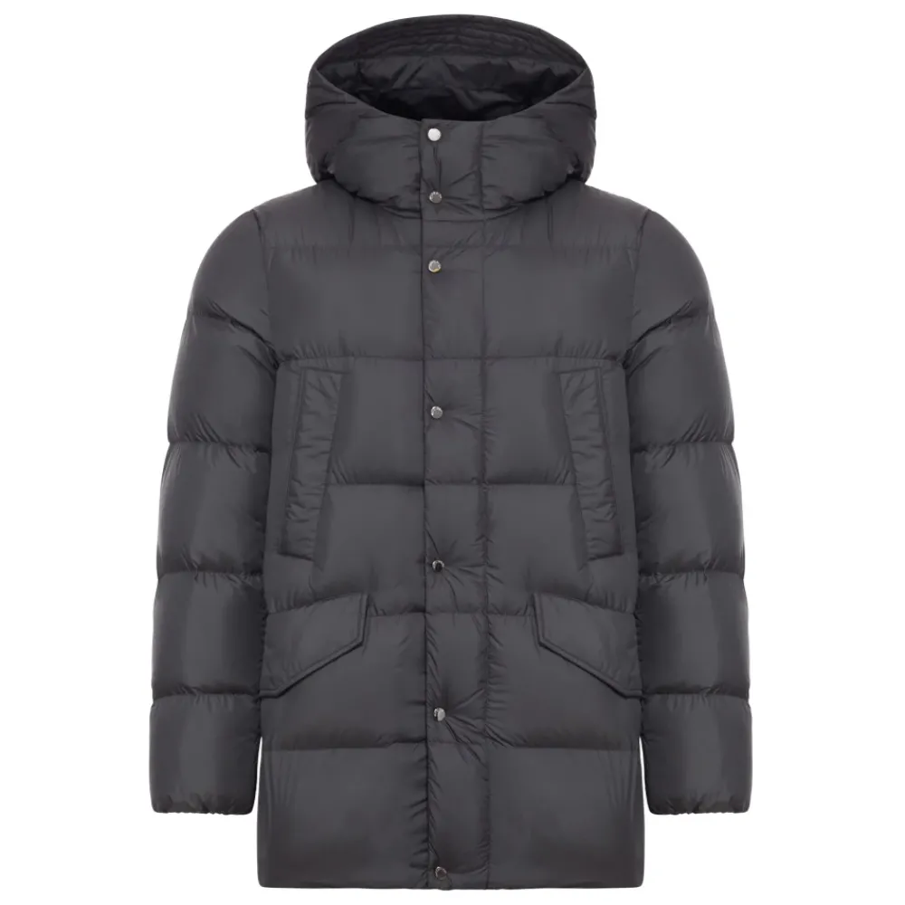 Heren Woolrich Turtleneck Hooded Parka