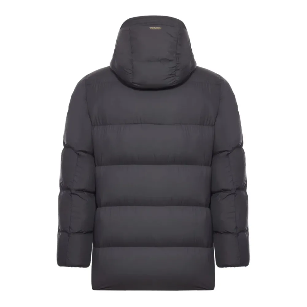 Heren Woolrich Turtleneck Hooded Parka
