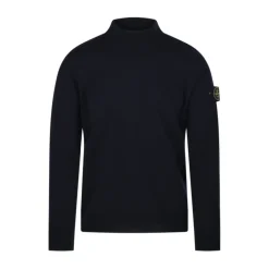 Heren Stone Island Truien & Vesten^Turtleneck Trui met Ribgebreide Details
