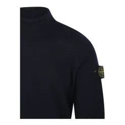 Heren Stone Island Truien & Vesten^Turtleneck Trui met Ribgebreide Details