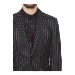 Heren Givenchy Kostuums^Twee Knoopjes Wollen Jas