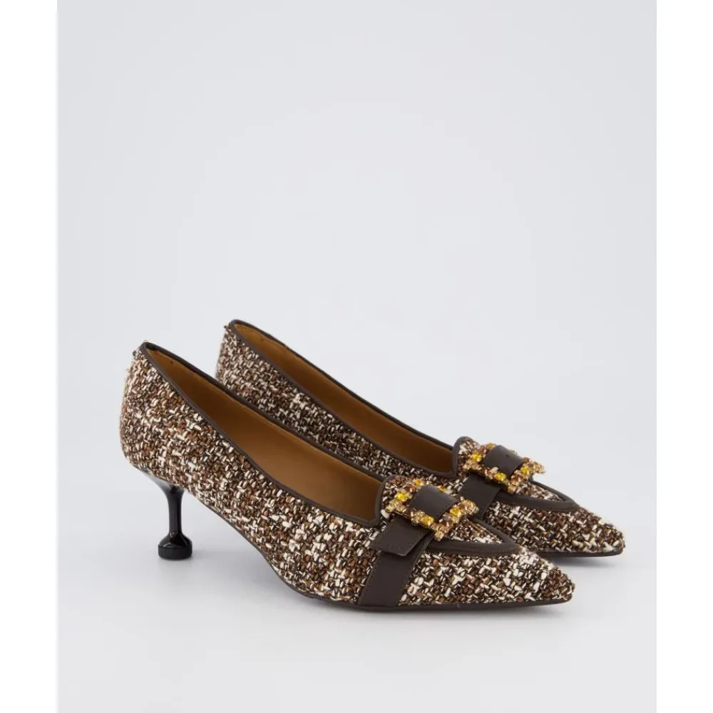 DAMES Gibaldi Pumps^Tweed Martina T Jas