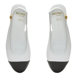 Balmain Ballerina'S^Tweekleurige leren balletflats