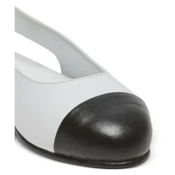 Balmain Ballerina'S^Tweekleurige leren balletflats