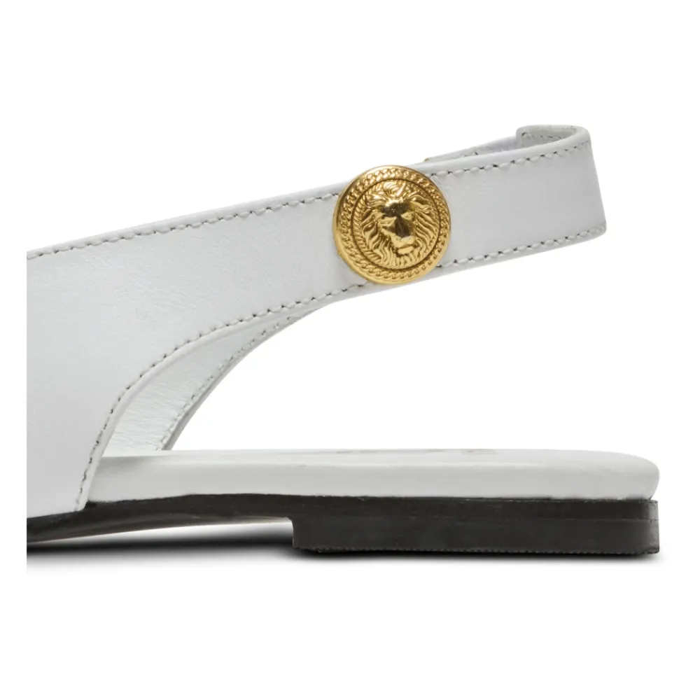 Balmain Ballerina'S^Tweekleurige leren balletflats