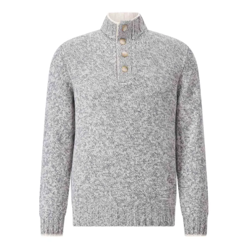 Heren Gran Sasso Tweekleurige wollen trui