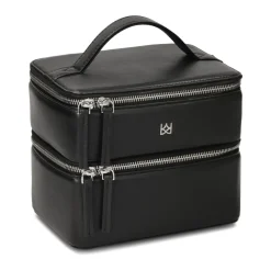 DAMES Kazar Tweelaagse stijve leren cosmetische tas