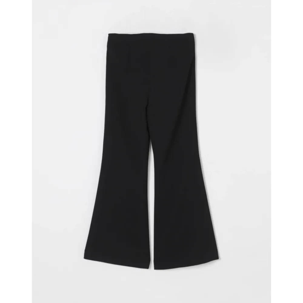 Elisabetta Franchi Uitlopende Broek met Lintdetail