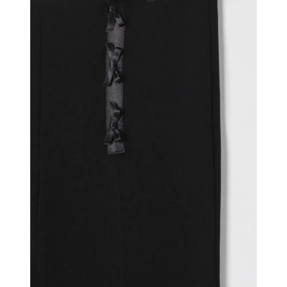 Elisabetta Franchi Uitlopende Broek met Lintdetail