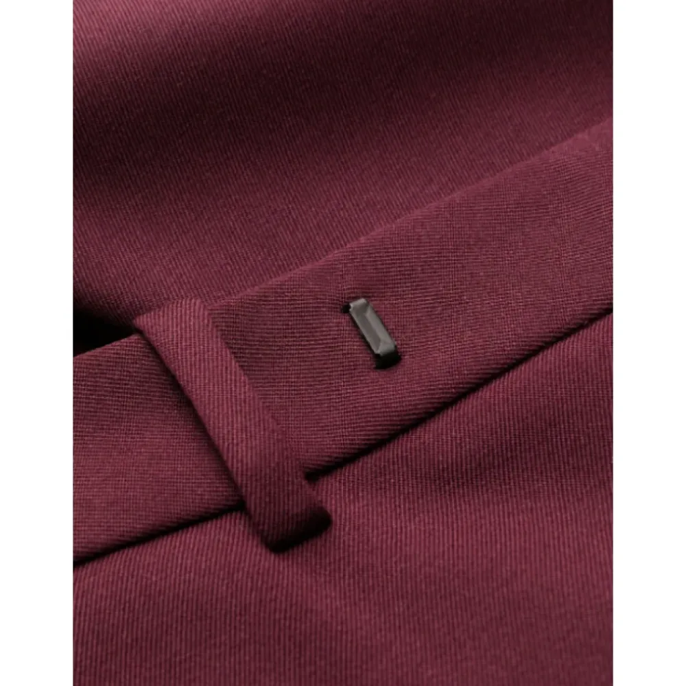 DAMES Saint Laurent Uitlopende wollen blend broek