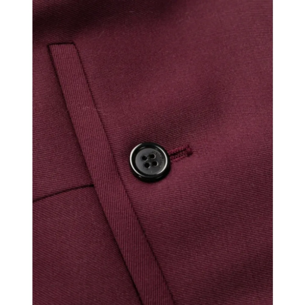 DAMES Saint Laurent Uitlopende wollen blend broek