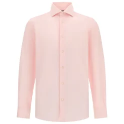 Heren Boggi Milano Overhemden^ULTIMATE NON IRON Regular Fit Gestreept Katoenen Overhemd