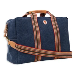 DAMES GALLO Weekendtassen^Unisex weekendtas in effen blauw katoenen canvas