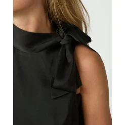DAMES Neo Noir Veda Drapy Satin Top