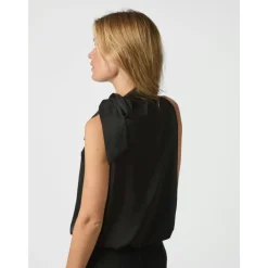 DAMES Neo Noir Veda Drapy Satin Top